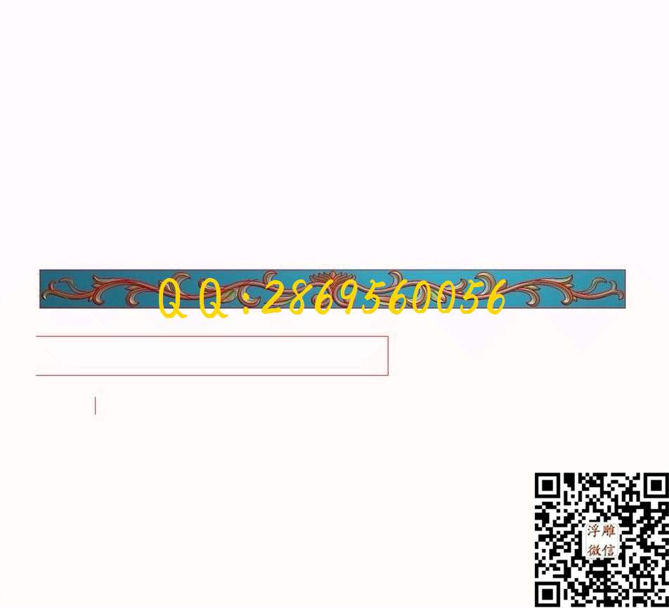 门头花2419-159-4_欧式木门长条洋花贴花门上花门芯门楣精雕图浮雕图